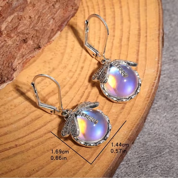 Silver Dragonfly Khalisa Earrings - Picture 6 of 8